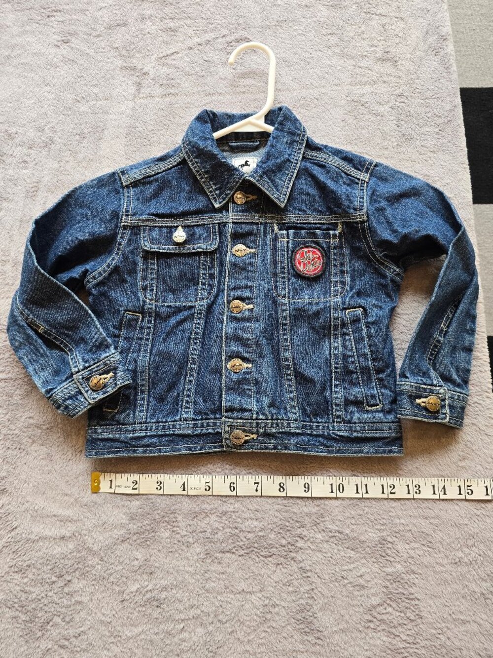 PALOMINO Denim jacket with embroidery on back kids size 4yr